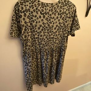 Cute leopard print dress